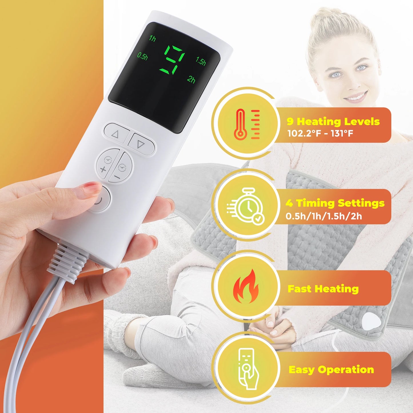 Electric Heating Blanket Foot Waist Abdomen Winter Warmer Washable Thermal Blankets Heated Artifact Pad Mat For Bed Sofa Office